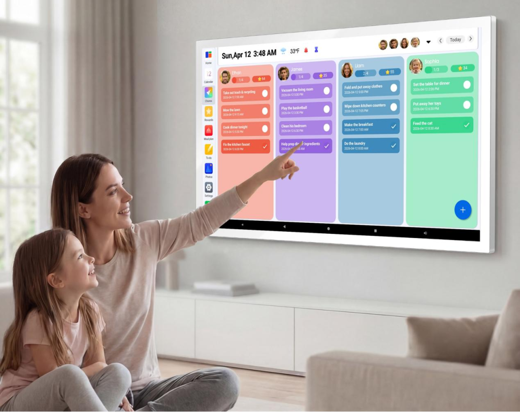 ZXDKIT 32 Inch Digital Calendar Launches as a No-Subscription Smart Family Calendar